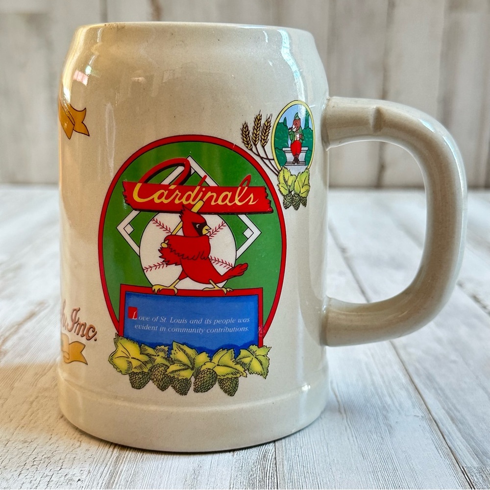 1990 St Louis Cardinals August A.Busch JR. Anheuser Busch Stein Fourth Series
